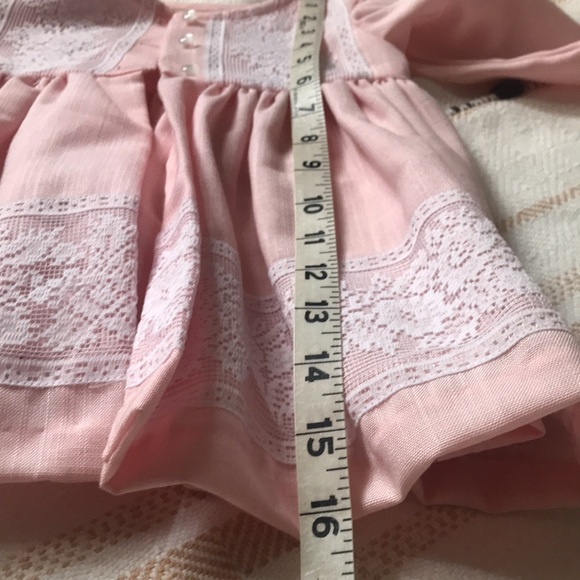 Vintage Lace Trimmed Dress with Overcoat Size 12 Months - Picture 11 of 13